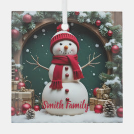 Weihnachten - Glasplatz Ornament Aus Glas