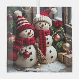 Weihnachten - Glasplatz Ornament Aus Glas