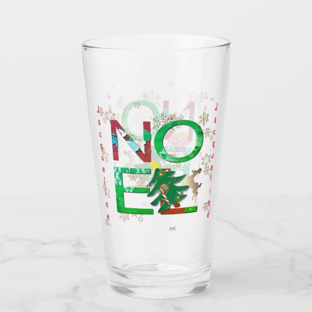 Weihnachten Glass Cup Glas (Rückseite)