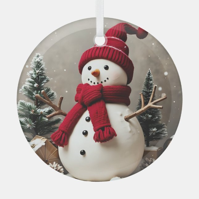 Weihnachten - Glaszirkel Ornament (Vorderseite)