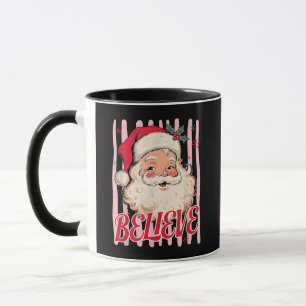 Weihnachten Glaube an den Weihnachtsmann Gesicht X Tasse