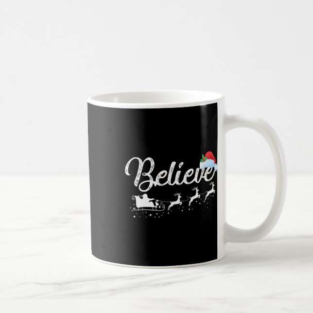 Weihnachten - Glaube an den Weihnachtsmann  Kaffeetasse (Rechts)