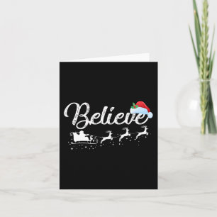 Weihnachten - Glaube an den Weihnachtsmann Karte