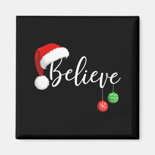 Weihnachten glaube an den Weihnachtsmann lustige X Magnet