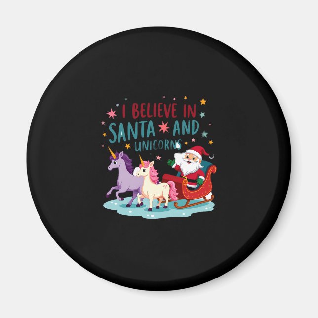 Weihnachten glaube ich an den Weihnachtsmann und E Magnet (Vorne)