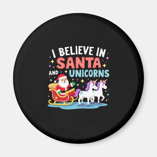 Weihnachten glaube ich an den Weihnachtsmann und E Magnet (Vorne)