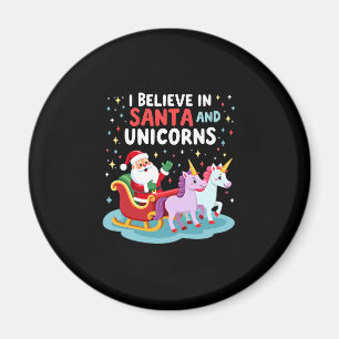 Weihnachten glaube ich an den Weihnachtsmann und E Magnet