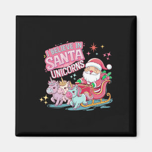 Weihnachten glaube ich an den Weihnachtsmann und E Magnet