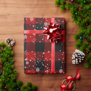 Weihnachten GLAUBE Text in Schneeflocken  Geschenkpapier