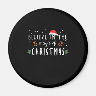 Weihnachten glauben an den Zauber der Weihnachtsze Magnet