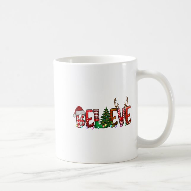 Weihnachten - Glauben Sie den Weihnachtsmann glaub Kaffeetasse (Rechts)