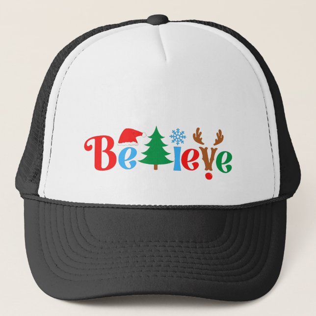 Weihnachten Glauben Truckerkappe (Vorderseite)