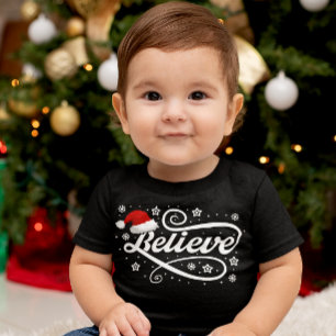 Weihnachten glaubt Weihnachtsmann - Weihnachtsmann Baby T-shirt
