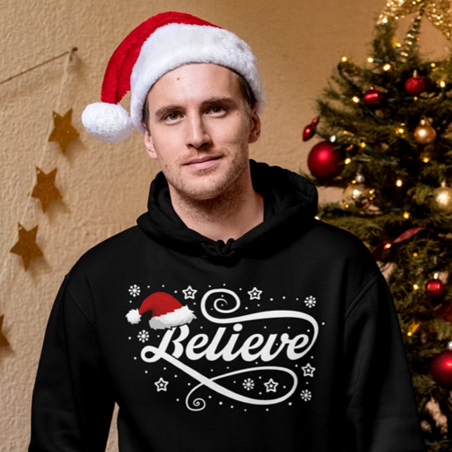 Weihnachten glaubt Weihnachtsmann - Weihnachtsmann Hoodie (Von Creator hochgeladen)