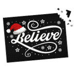 Weihnachten glaubt Weihnachtsmann - Weihnachtsmann Puzzle<br><div class="desc">Genießen Sie den Zauber der Urlaubssaison mit unserem "Weihnachtsmann - Weihnachtsmannmütze Schwarz"-Design. Mit seiner klassischen Weihnachtsmannmütze und der zeitlosen Botschaft des Glaubens an die Freude und das Wunder der Weihnachtszeit ist dieses festliche Design perfekt, um den Feiertag zu vermitteln. Ob Sie ein wahrer Anhänger des Weihnachtsmannes sind oder einfach nur...</div>