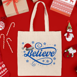 Weihnachten glaubt Weihnachtsmann - Weihnachtsmann Tragetasche