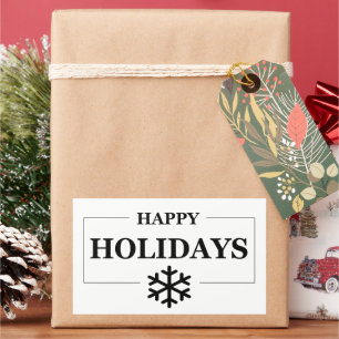 Weihnachten glücklichen Urlaub Custom Geschenk Mer Rechteckiger Aufkleber