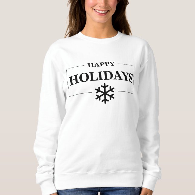 Weihnachten glücklichen Urlaub Custom Geschenk Mer Sweatshirt (Vorderseite)