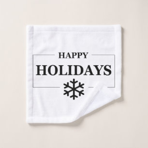 Weihnachten glücklichen Urlaub Custom Geschenk Mer Waschlappen