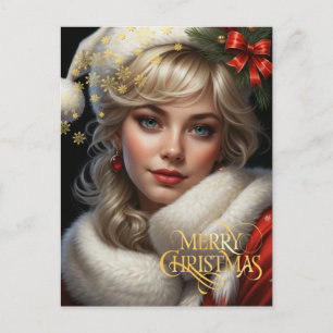 Weihnachten. Glückwunsch.  Postkarte