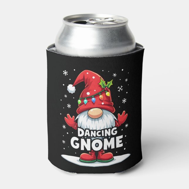 Weihnachten Gnome Dancing Gnome Familie Weihnachte Dosenkühler (Kanne Vorderseite)