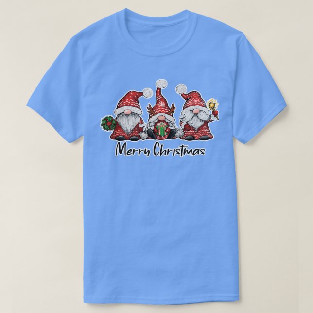 Weihnachten - Gnomes Png Merry T-Shirt (Design vorne)