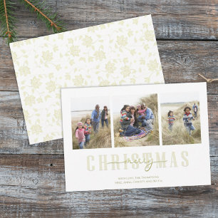 Weihnachten Gold Eleganter Blumenurlaub 3 Foto