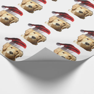 Weihnachten Golden Retriever Geschenkpapier