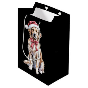 Weihnachten Golden Retriever Liebhaber Hund Mama Mittlere Geschenktüte
