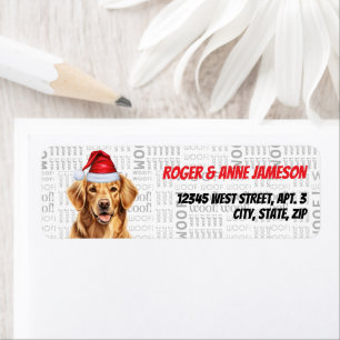 Weihnachten Golden Retriever Lover Feiertagsadress