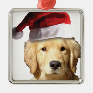 Weihnachten Golden Retriever Ornament Aus Metall