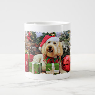 Weihnachten - GoldenDoodle - Bella Jumbo-Tasse