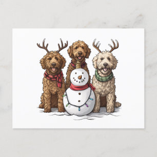 Weihnachten Goldendoodle Hunde