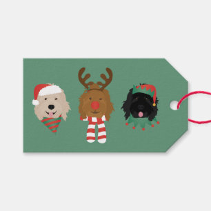 Weihnachten Goldendoodle Hunde Geschenkanhänger