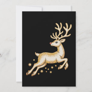 Weihnachten Goldenes Rentier Süßes Reh Gold Xmas