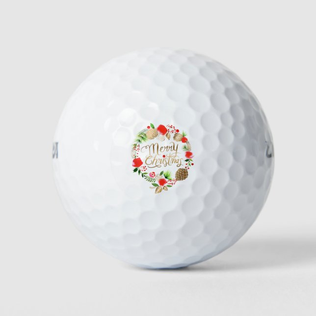 Weihnachten Golfball (Vorderseite)