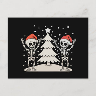 Weihnachten Goth Tanzende Skelette Xmas Ferien
