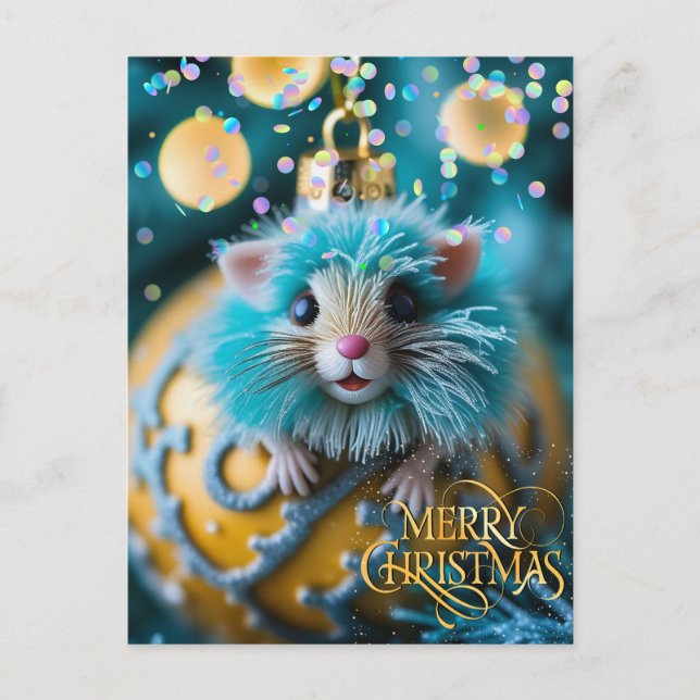 Weihnachten. Gratulation.  Postkarte (Vorderseite)