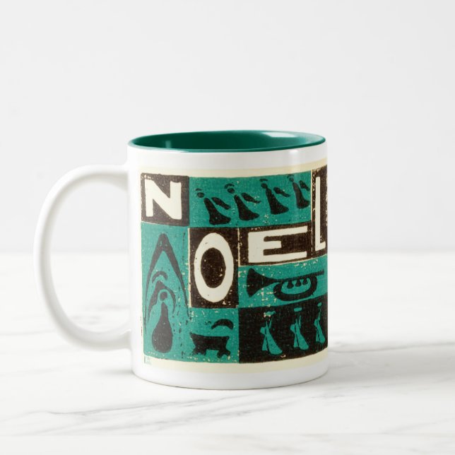 Weihnachten Green Zweifarbige Tasse (Links)