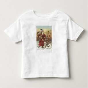 Weihnachten GreetingSanta mit Spazierstock Kleinkind T-shirt
