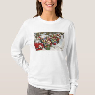 Weihnachten GreetingSanta und Helfer T-Shirt