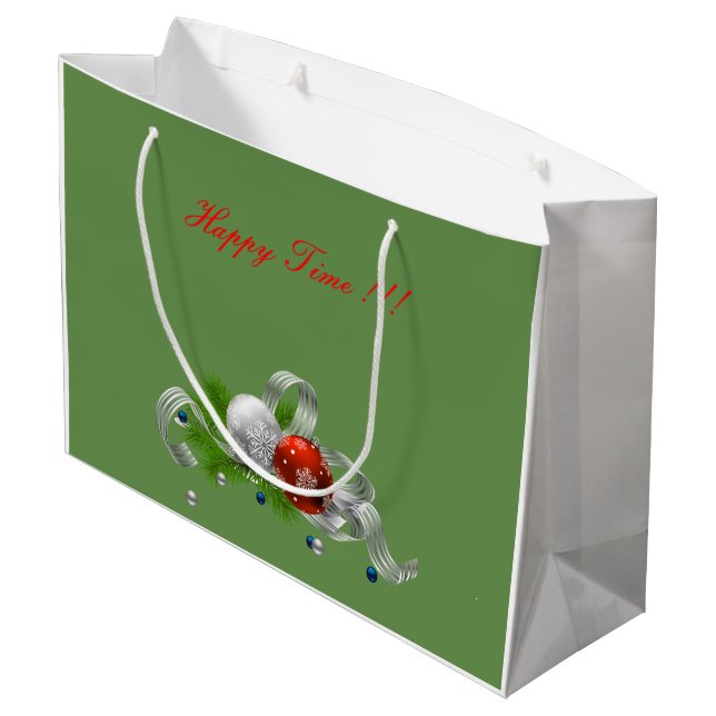 Weihnachten Große Geschenktüte (Rückseite Schrägansicht)