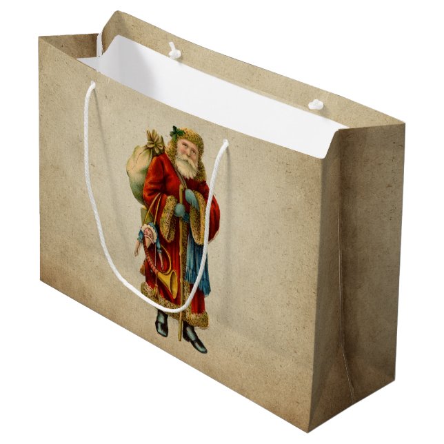 Weihnachten Große Geschenktüte (Vorderseite Schrägansicht)