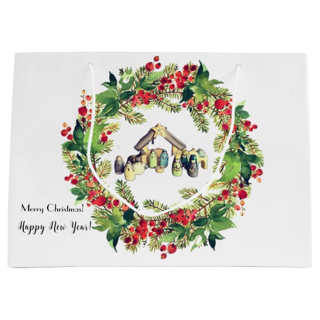 Weihnachten Große Geschenktüte (Vorderseite)