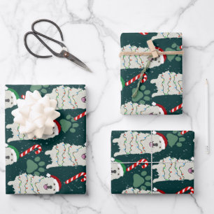 Weihnachten Große Pyrenäen Geschenkpapier Set