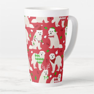 Weihnachten Große Pyrenäen Hunde Milchtasse