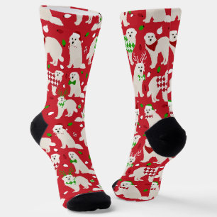 Weihnachten Große Pyrenäen Hunde Socken
