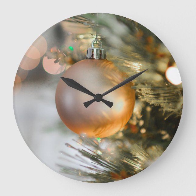 Weihnachten Große Wanduhr (Vorderseite)