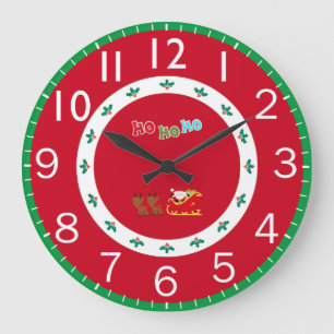 Weihnachten Große Wanduhr