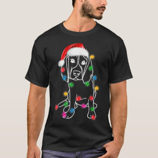 Weihnachten Großer Däne Hund XMAS Lights Weihnacht T-Shirt